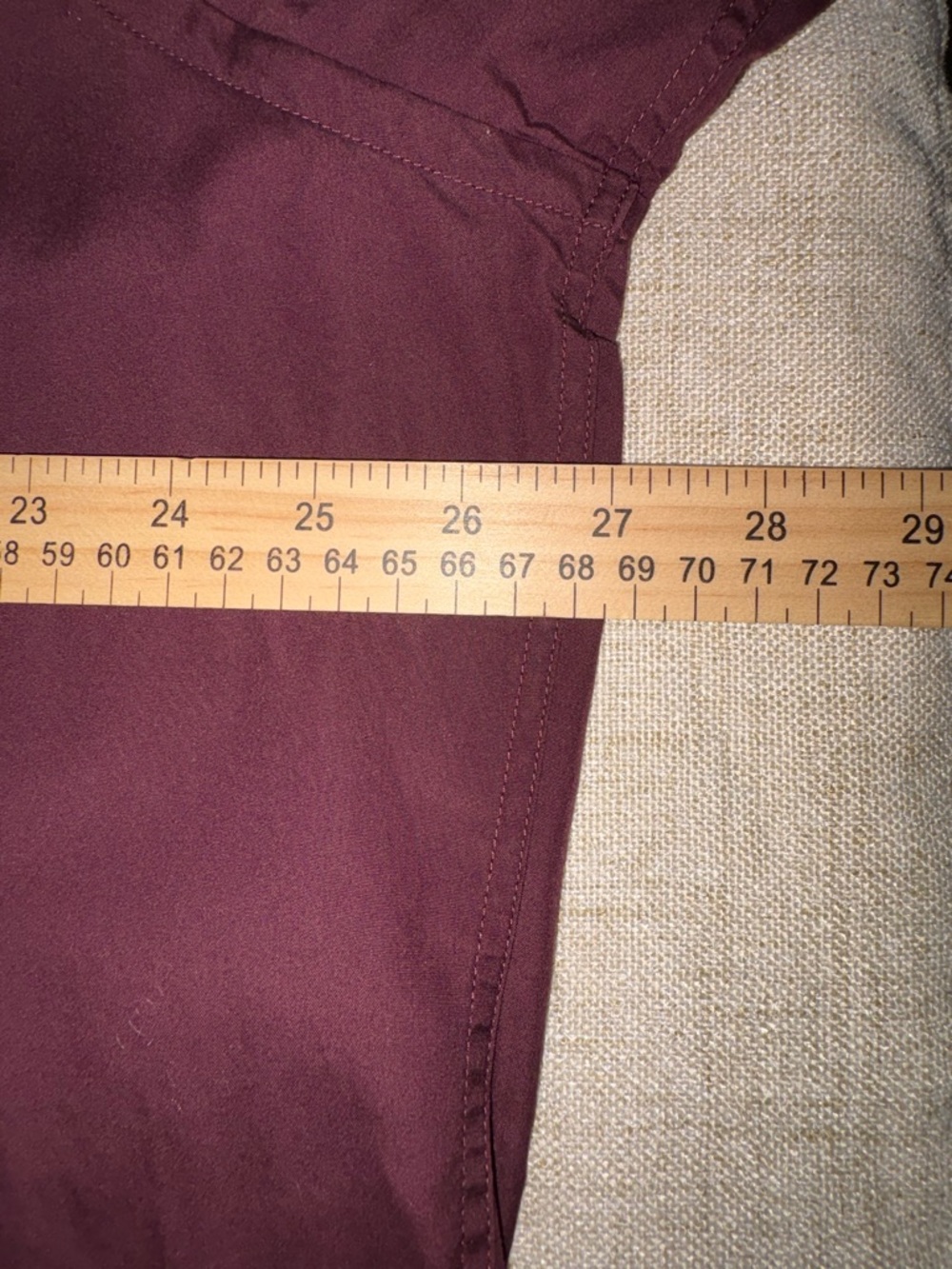 Burberry Brit Men's Button-Down Dress Shirt in Plum - Picture 4 of 7
